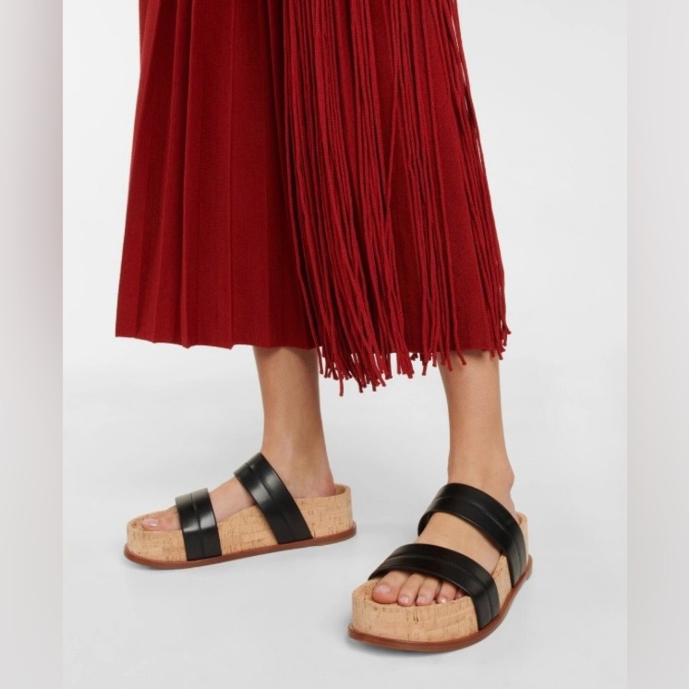 Gabriela Hearst - Striker leather platform sandals - Picture 2 of 9